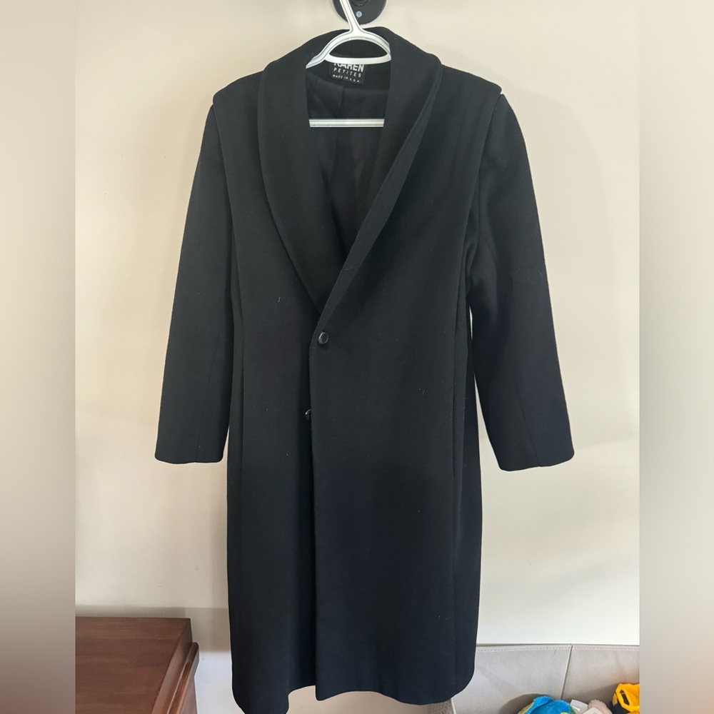 Black Wool Dress Coat